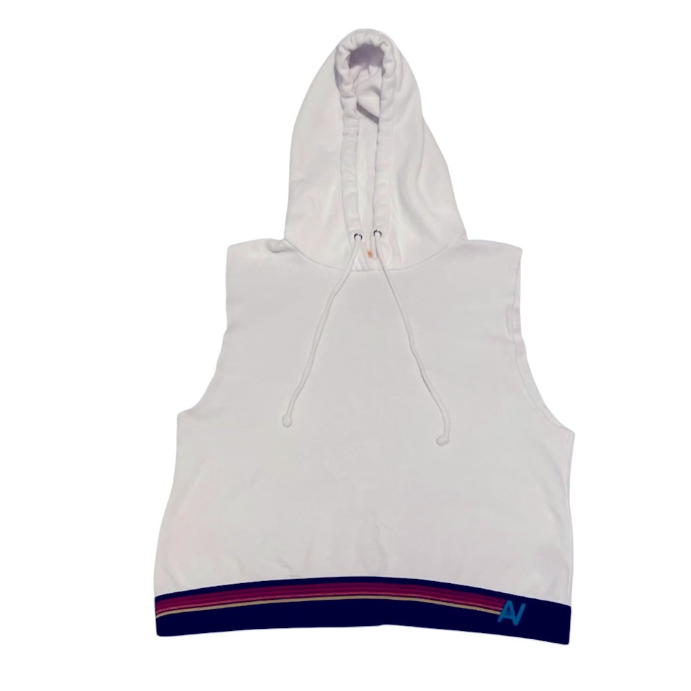 Aviator Nation ~ Hoodie Vest White